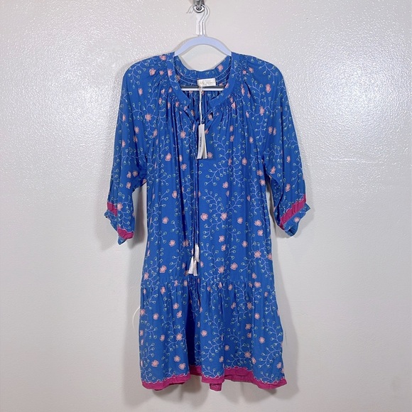 Natalie Martin Stevie Dress In Pinwheel Denim In Blue size medium - Picture 4 of 9